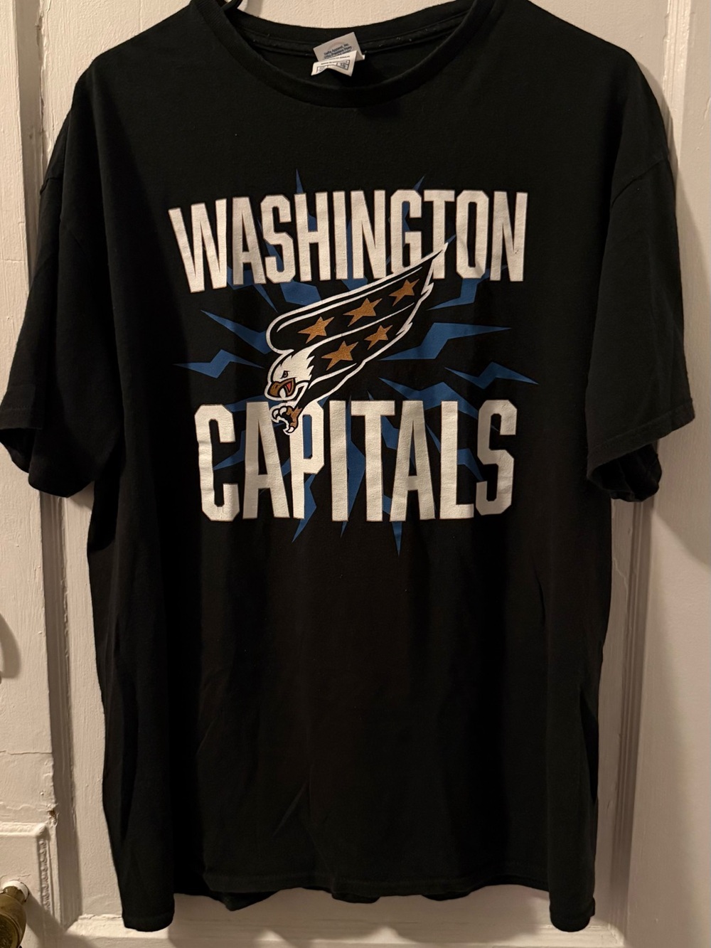 Vintage Delta Black Washington Capitals Graphic Tee